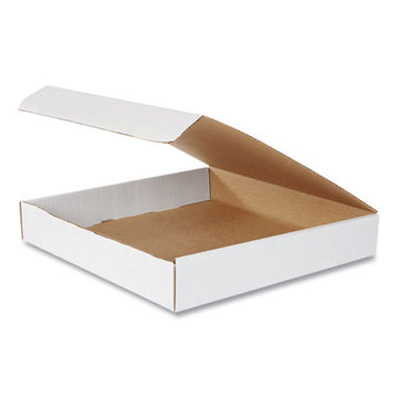Coastwide Professional™ Rigid Corrugated Kraft Literature Mailer, Square Flap, Tuck-tab Hinged Lid Closure, 12 X 12 X 2, White, 50-bundle freeshipping - TVN Wholesale